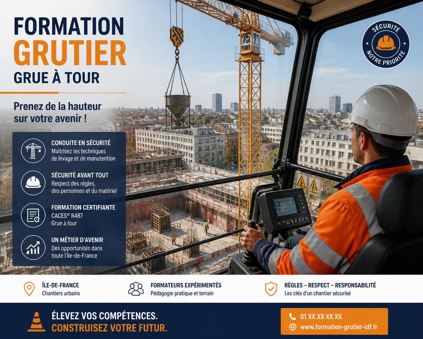 découvrez les différentes options de formation grutier en île-de-france pour lancer une carrière solide et sécurisée dans le secteur du bâtiment et des travaux publics.