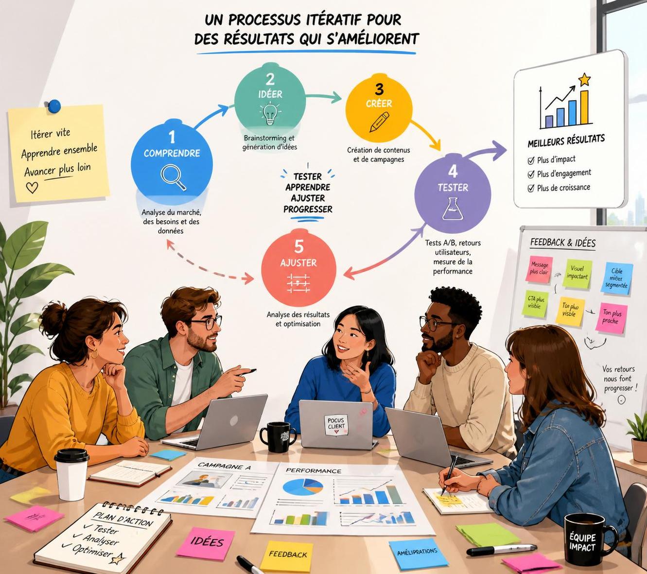 découvrez comment l'itération en entreprise permet d'améliorer vos projets marketing en répétant et ajustant continuellement vos stratégies pour de meilleurs résultats.