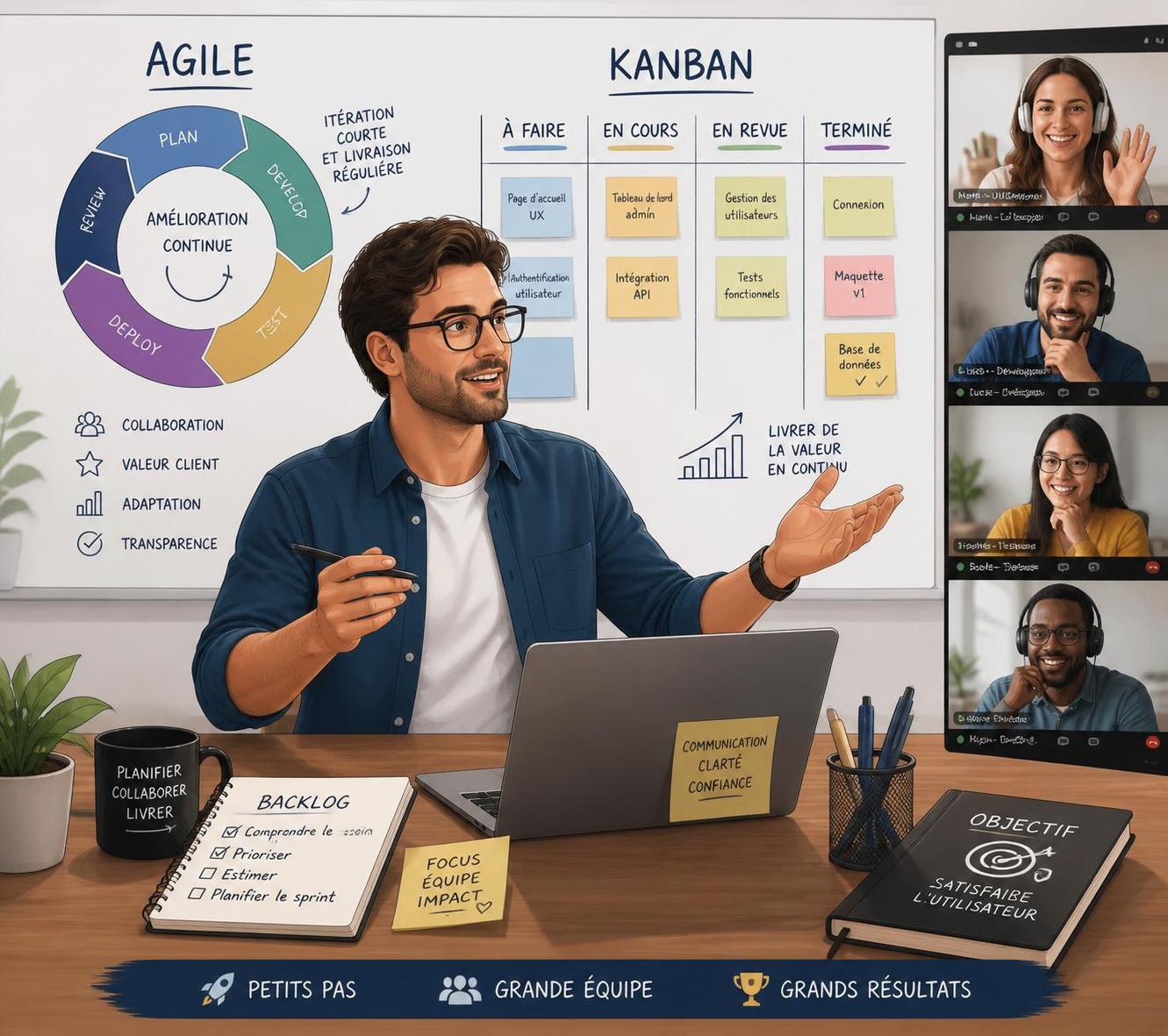 découvrez les essentiels de la gestion de projet pour piloter vos équipes avec succès. ce livre vous guide pas à pas pour améliorer votre organisation et atteindre vos objectifs.