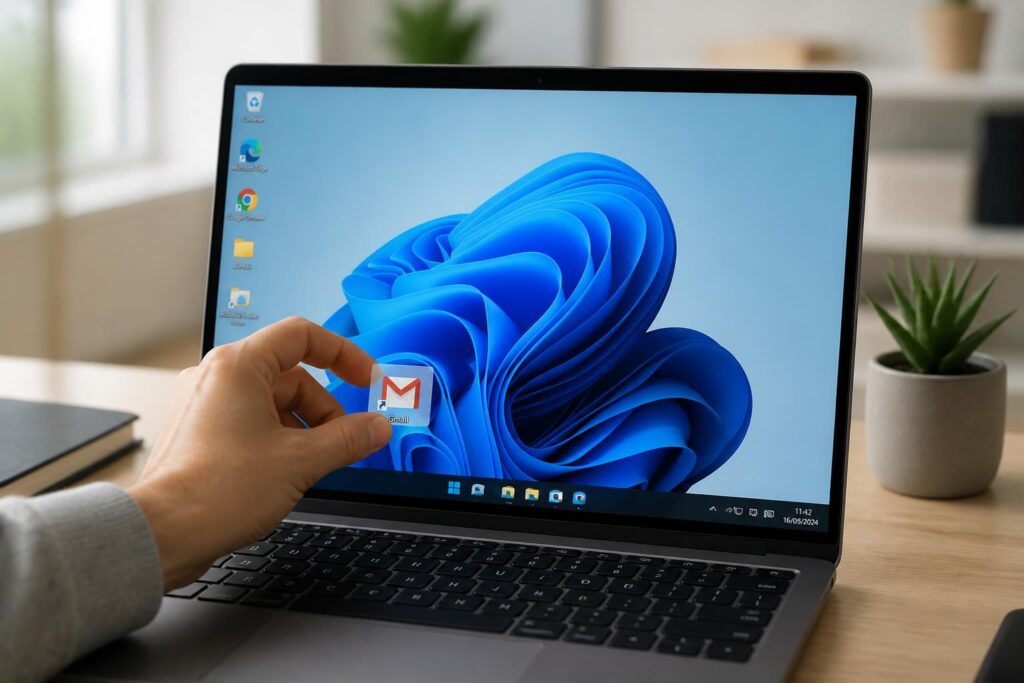 apprenez à créer un raccourci gmail directement sur le bureau de windows 10 et 11 en quelques étapes simples pour un accès rapide à votre messagerie.