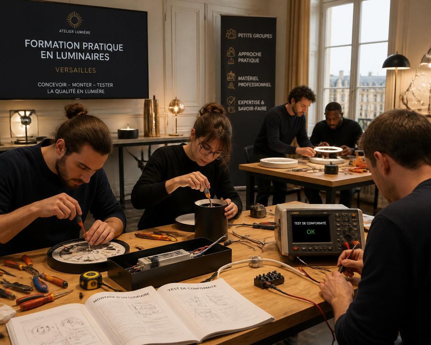 découvrez les critères essentiels à maîtriser lors d'une formation sur les luminaires aux normes ce pour assurer leur conformité et sécurité.