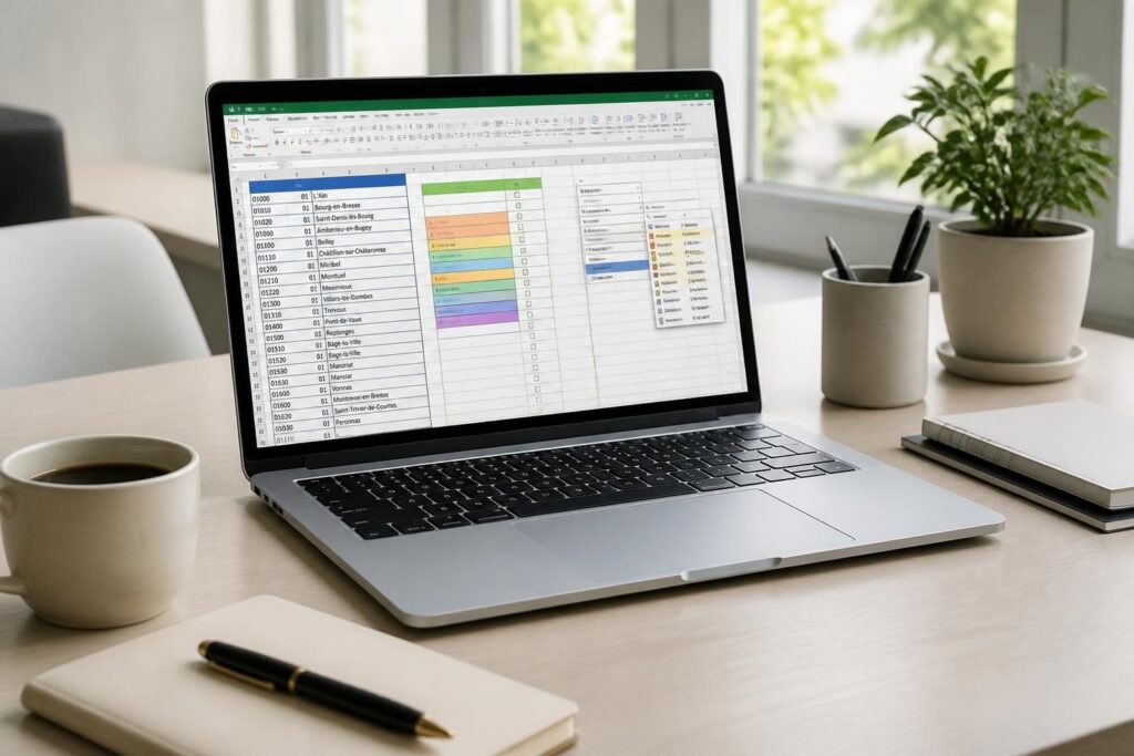 découvrez notre liste excel avec des modèles pratiques pour gérer les codes postaux, les jours fériés et les choix en cascade, facilitant l'organisation et l'automatisation de vos données.