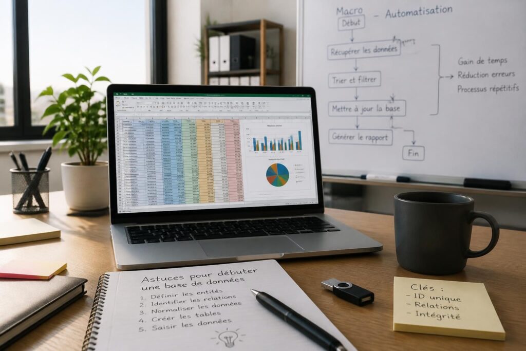 apprenez à créer une base de données dans excel avec des astuces simples pour débutants et découvrez comment automatiser vos tâches grâce aux macros.
