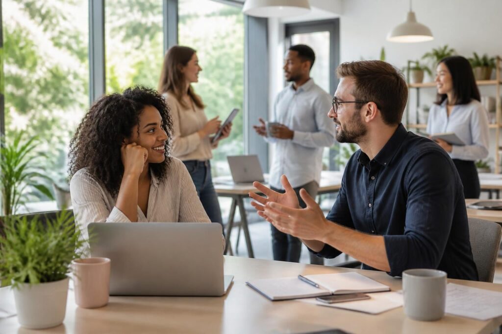 découvrez des exemples pratiques de communication non violente au travail pour renforcer les relations professionnelles et favoriser un environnement harmonieux.